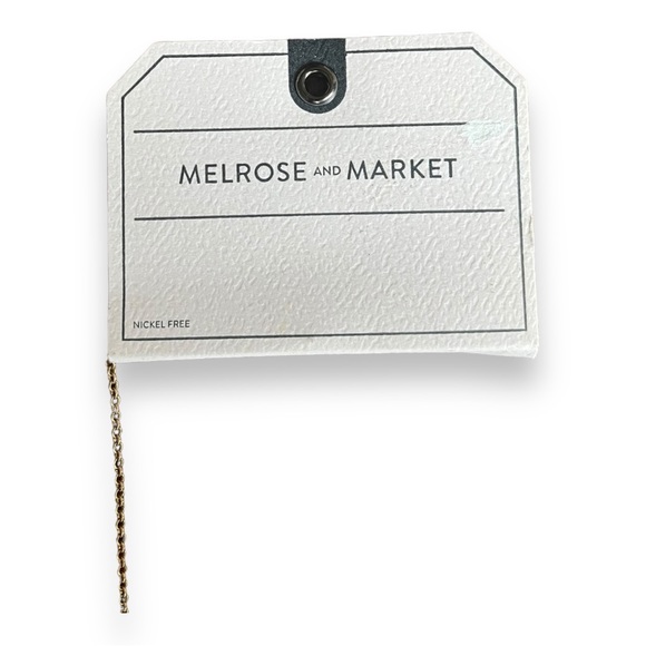 Melrose and Market Gold Tone Tassel Long Necklace with Neutral Color Beading - Picture 6 of 11